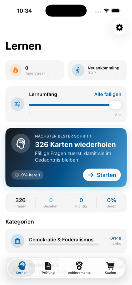 Aargau app quiz question screen